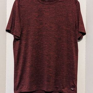DSG Men's Maroon Heathered Short Sleeve Tee